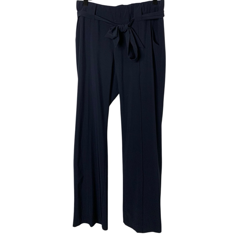 Athleta Black Tie-Waist Track Pants